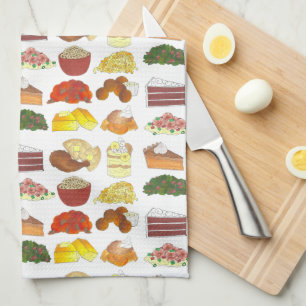 Soul Food Favourites Foodie Southern Cuisine Tea Towel
