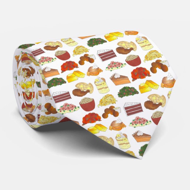 Soul Food Favourites Foodie Southern Cuisine Tie (Rolled)