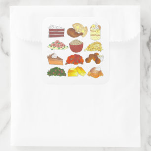 Soul Food Festival Event Southern Cuisine Cooking Square Sticker