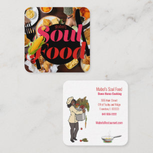 soul food restaurant business card