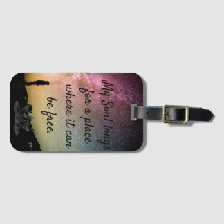 Soul Free Acrylic Luggage Tag