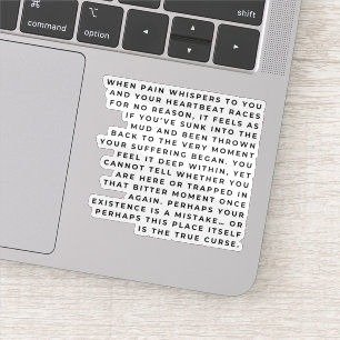 Soul in the Mud – Deep Emotional Quote Sticker