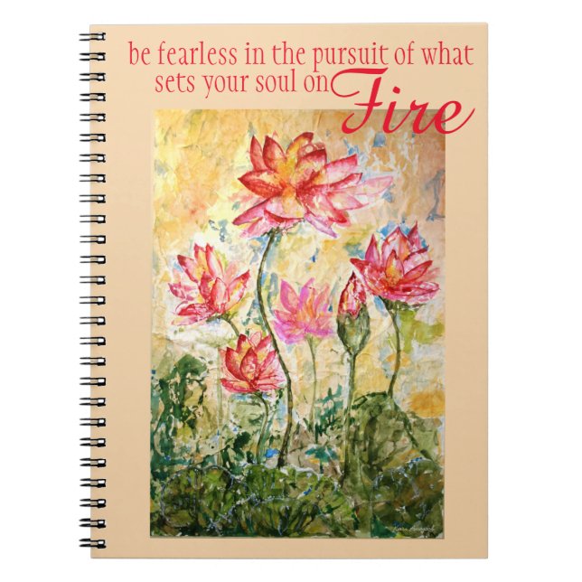 Soul Inspiration Pink Lotus Art Journal (Front)