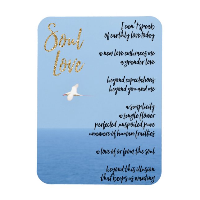 Soul Love Poem Magnet (Vertical)