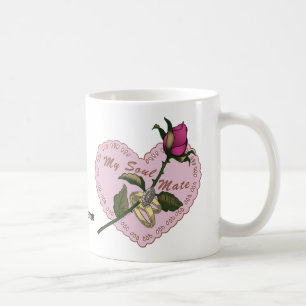 Soul Mate rose wedding mug