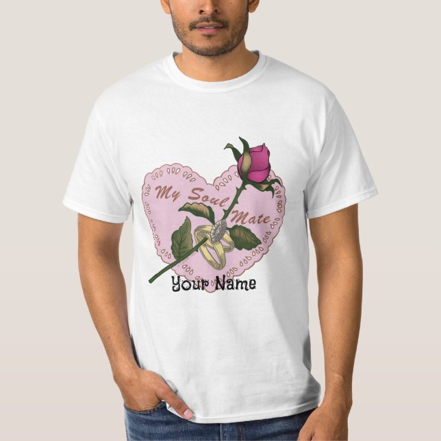 Soul Mate Wedding heart t-shirts (Front)