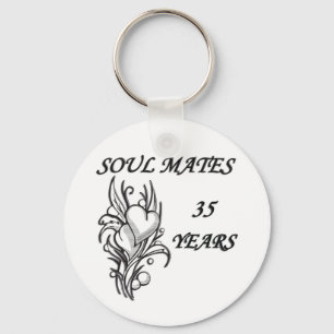 SOUL MATES 35 Years Key Ring