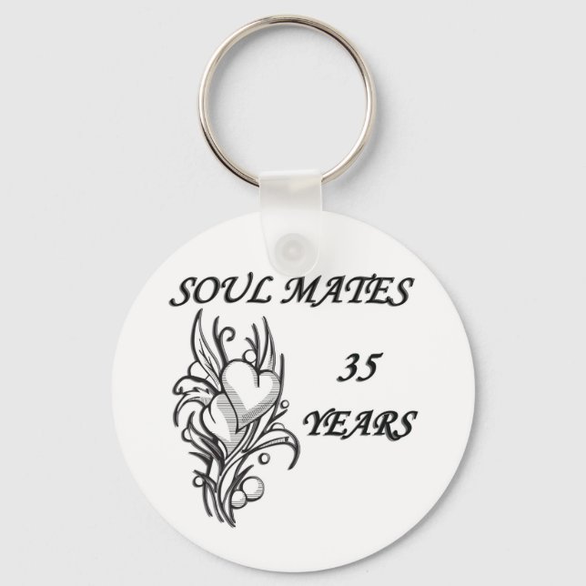 SOUL MATES 35 Years Key Ring (Front)