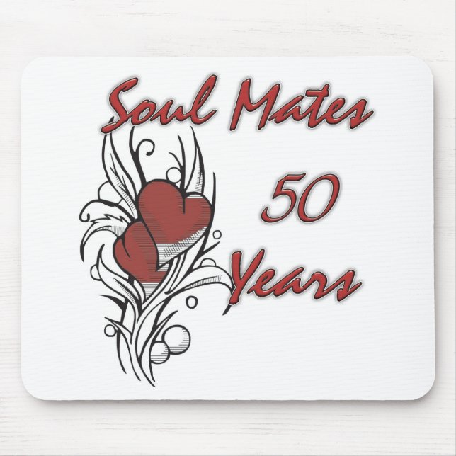 Soul Mates 50 Years Mouse Mat (Front)