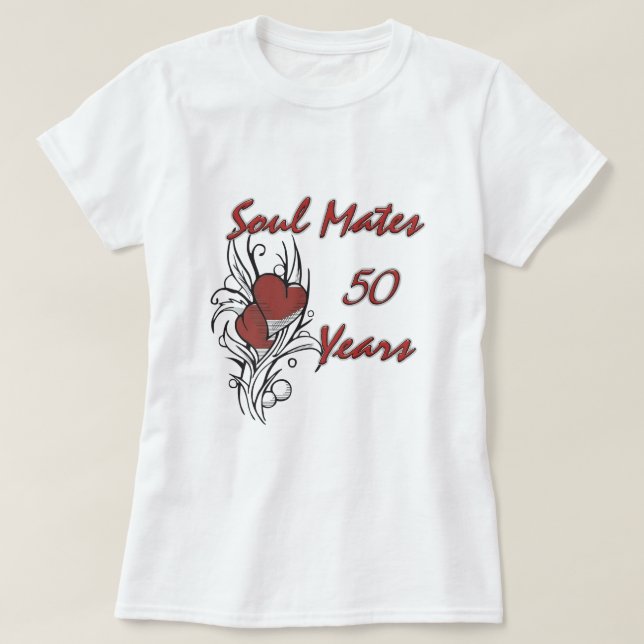 Soul Mates 50 Years T-Shirt (Design Front)