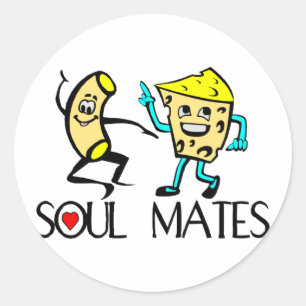 Soul Mates Best Friends Classic Round Sticker