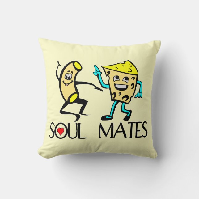 Soul Mates Mac N Cheese Cushion (Front)