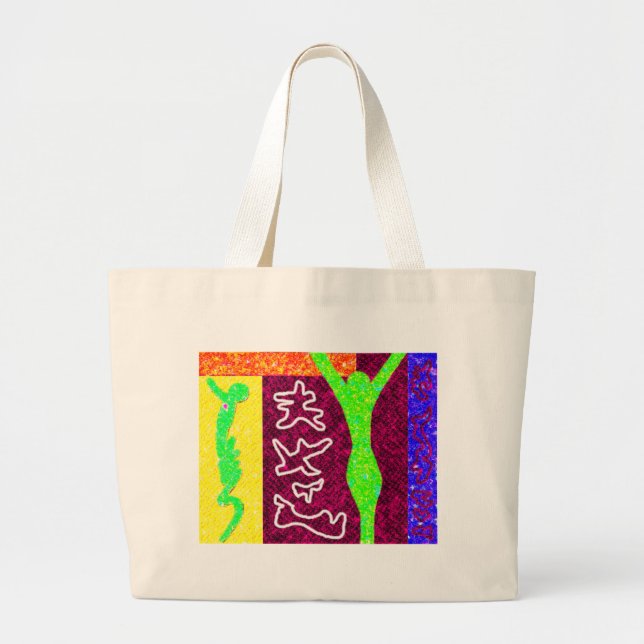 Soul ~ Modern Art ~ Large Tote Bag (Front)