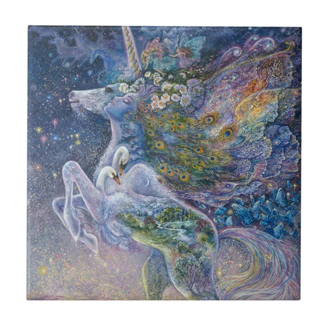 Soul of a Unicorn 6x6 Ceramic Tile (Front)