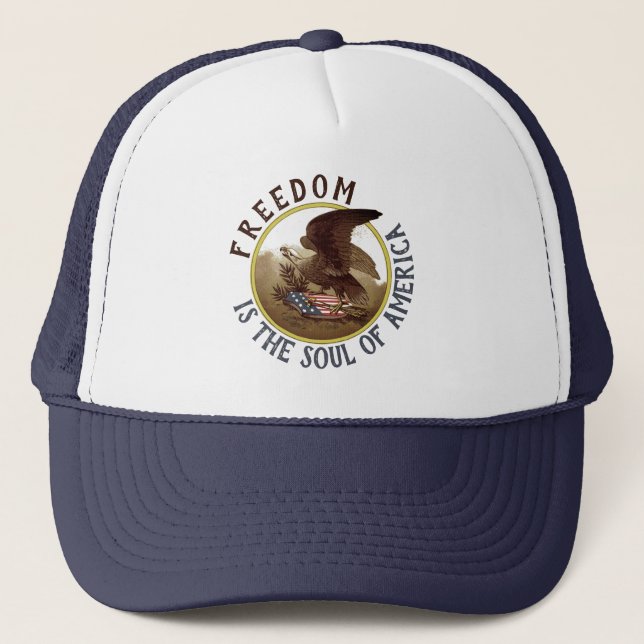 Soul of America (eagle) Trucker Hat (Front)
