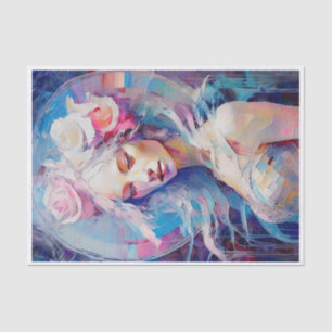 Soul of an Angel, Pastel Paper Collage 