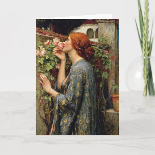 Soul of the Rose by John William Waterhouse Card (Front)
