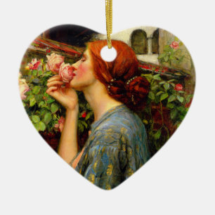 Soul of the Rose John William Waterhouse Ceramic Tree Decoration