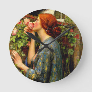 Soul of the Rose John William Waterhouse Round Clock