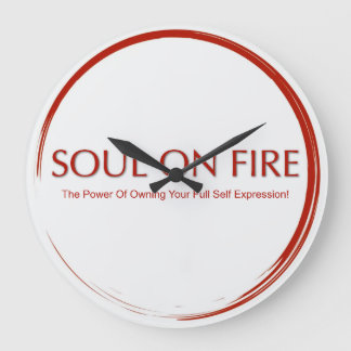 Soul On Fire Large Clock