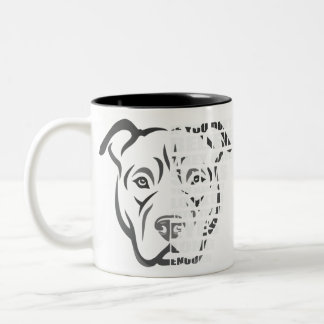Soul Pitbull Dog Lover Two-Tone Coffee Mug