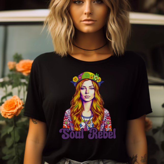 Soul Rebel T-Shirt- Groovy Tee- Retro Shirt (Creator Uploaded)