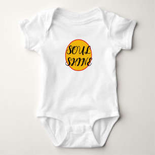 “SOUL SHINE” baby one piece with original art Bodysuit
