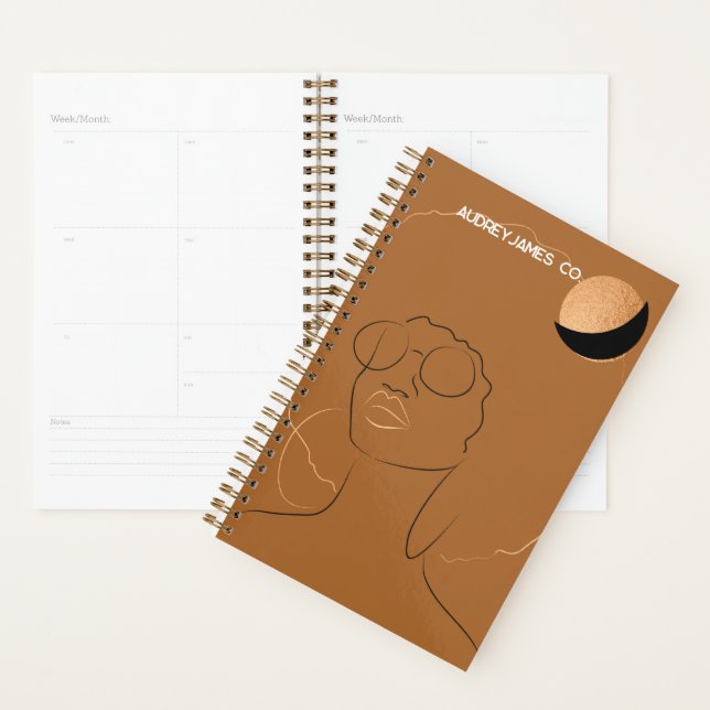 Soul Sister Afro Gold Planner (Display)