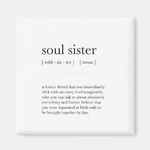 soul sister Definition Meaning Dictionary Art Deco Magnet