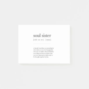 soul sister Definition Meaning Dictionary Art Deco Post-it Notes