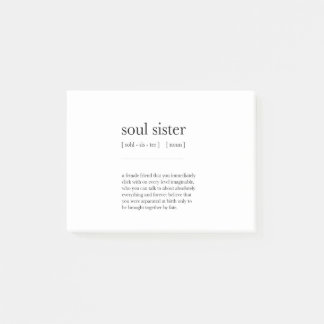 soul sister Definition Meaning Dictionary Art Deco Post-it Notes
