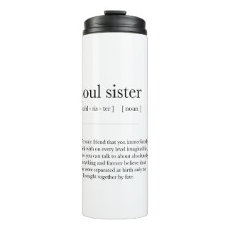 soul sister Definition Meaning Dictionary Art Deco Thermal Tumbler