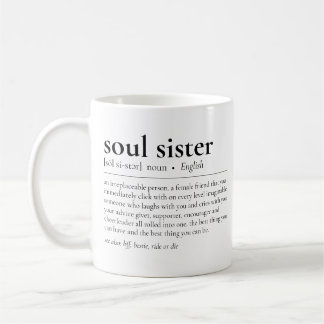Soul Sister Definition Meaning of Best Friends Mug