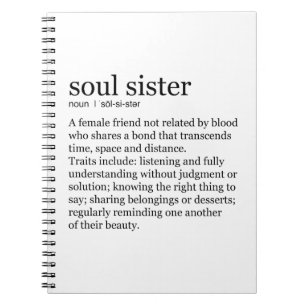 Soul Sister Gifts Notebook