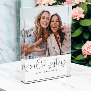 Soul Sister Script Gift For Sister Photo Keepsake