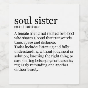 Soul Sister Wine Labels