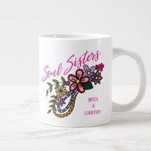 Soul Sisters Best Friend BFF Friendship Large Coffee Mug