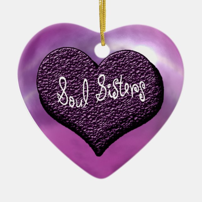 Soul Sisters Ceramic Tree Decoration (Front)