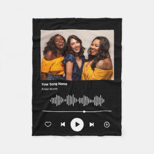 Soul Sisters Custom Song Code Best Friend BFF Gift Fleece Blanket