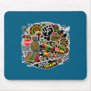 Soul Train African American Melanin Africa Black H Mouse Mat