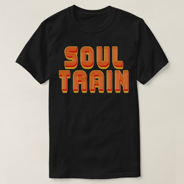 Soul Train Retro Text T-Shirt (Design Front)
