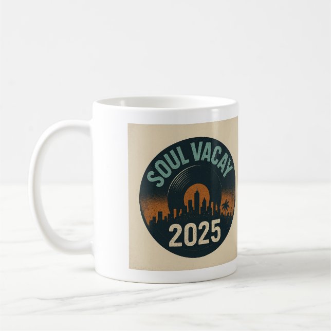 Soul Vacay 2025 Logo Coffee Cup (Left)