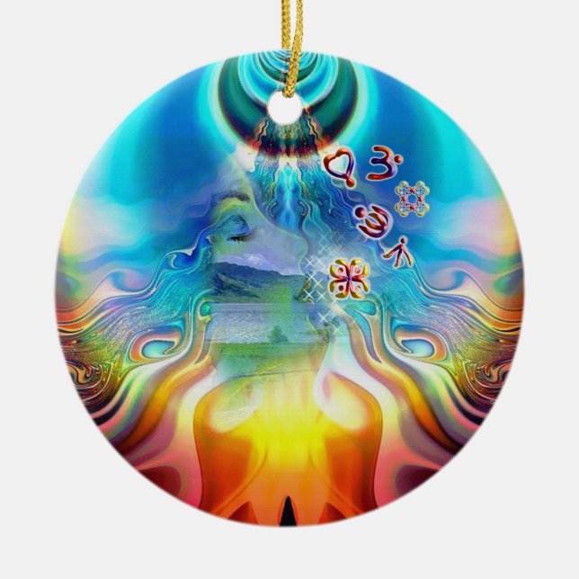 Soul Vibrations Ceramic Tree Decoration (Front)