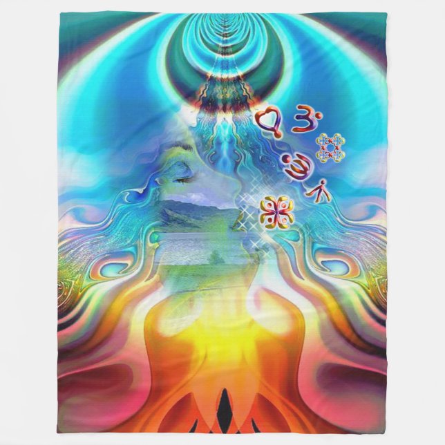 Soul Vibrations Fleece Blanket (Front)