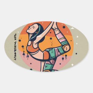 Soul Warrior Vibes Oval Sticker