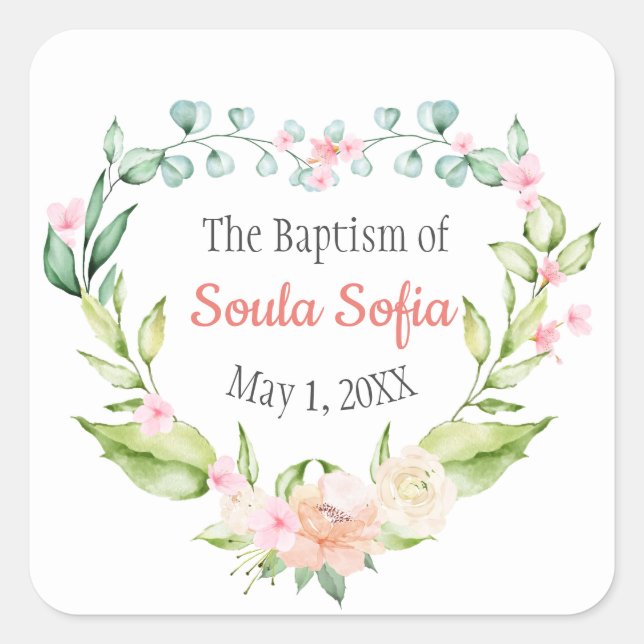 Soula Baptism Sticker (Front)