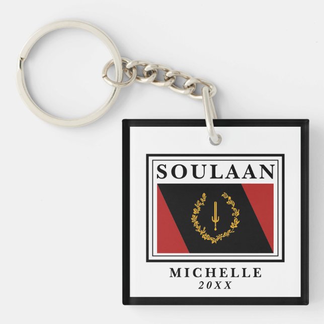 Soulaan Flag  Key Ring (Front)