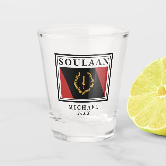 Soulaan Flag  Shot Glass (Front)