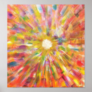 Soulbursting -16x20 in. colourful abstract print