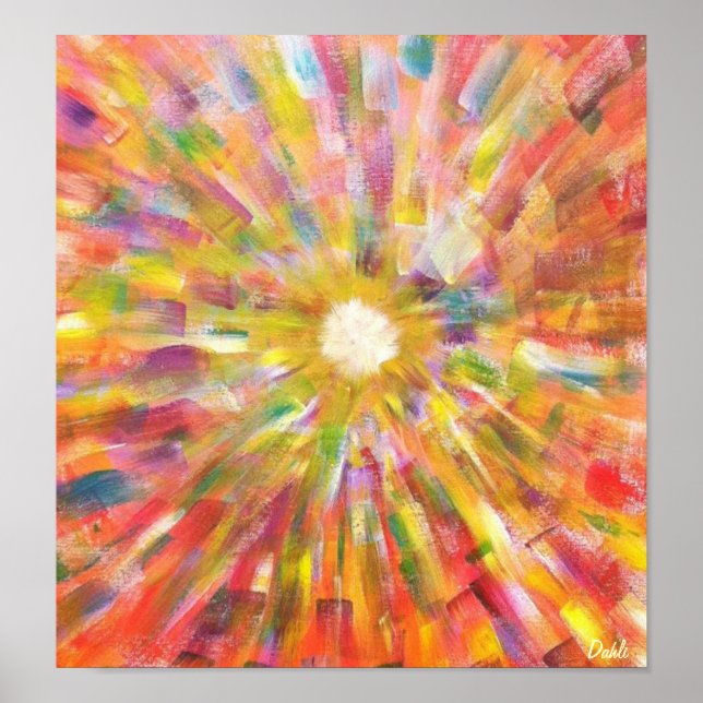 Soulbursting -16x20 in. colourful abstract print (Front)